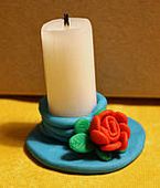 Kerzenständer aus Fimo